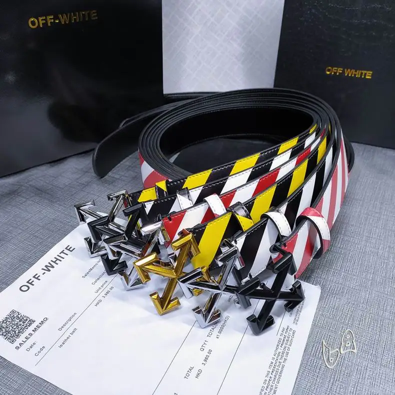 Off White belt 38mmX80-125cm lb082802